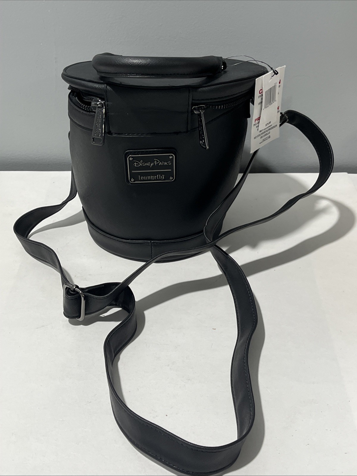 HATBOX GHOST Disney Parks Loungefly Black & Clear Haunted Mansion Crossbody Bag!