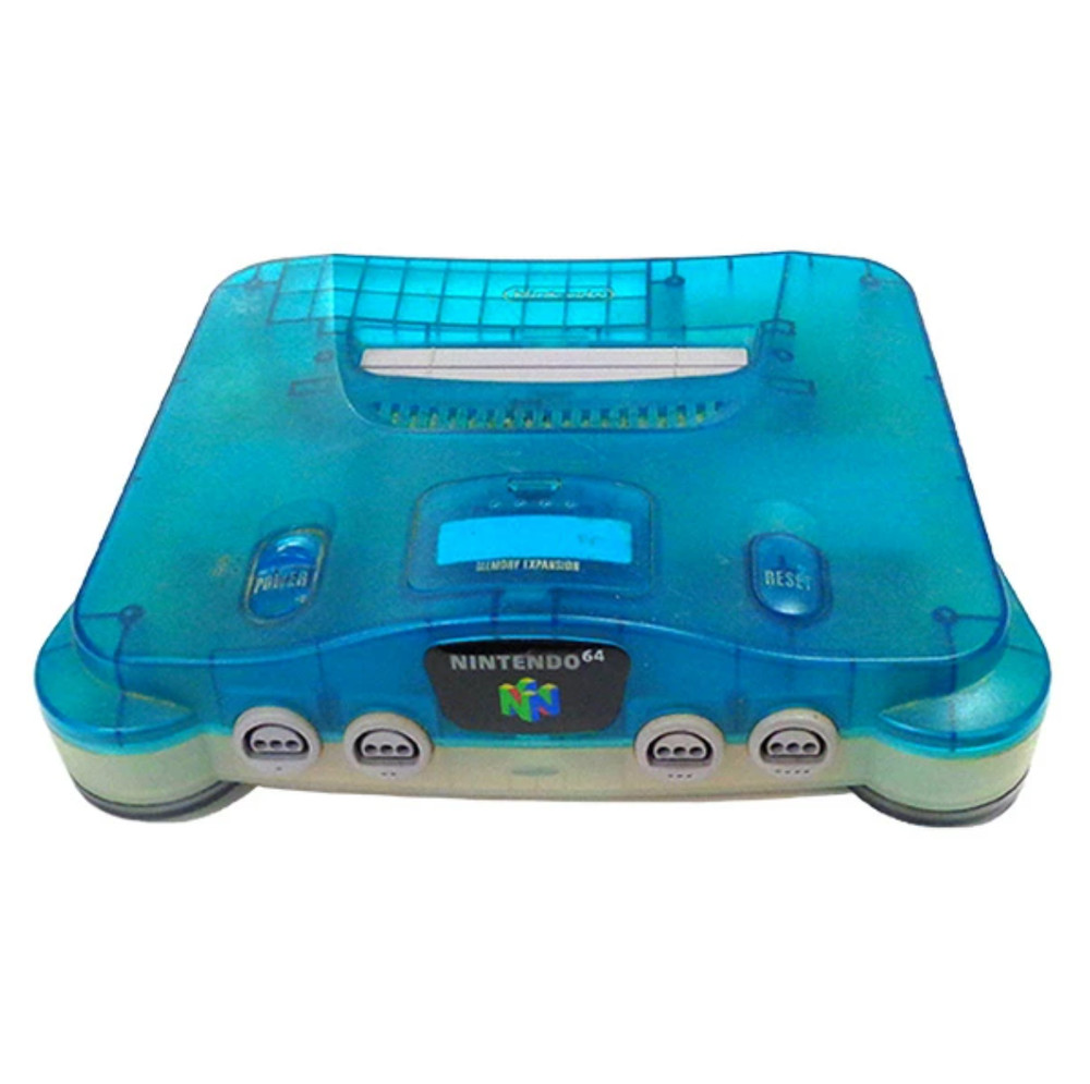 Nintendo 64 Console System Clear Blue Controller Limited