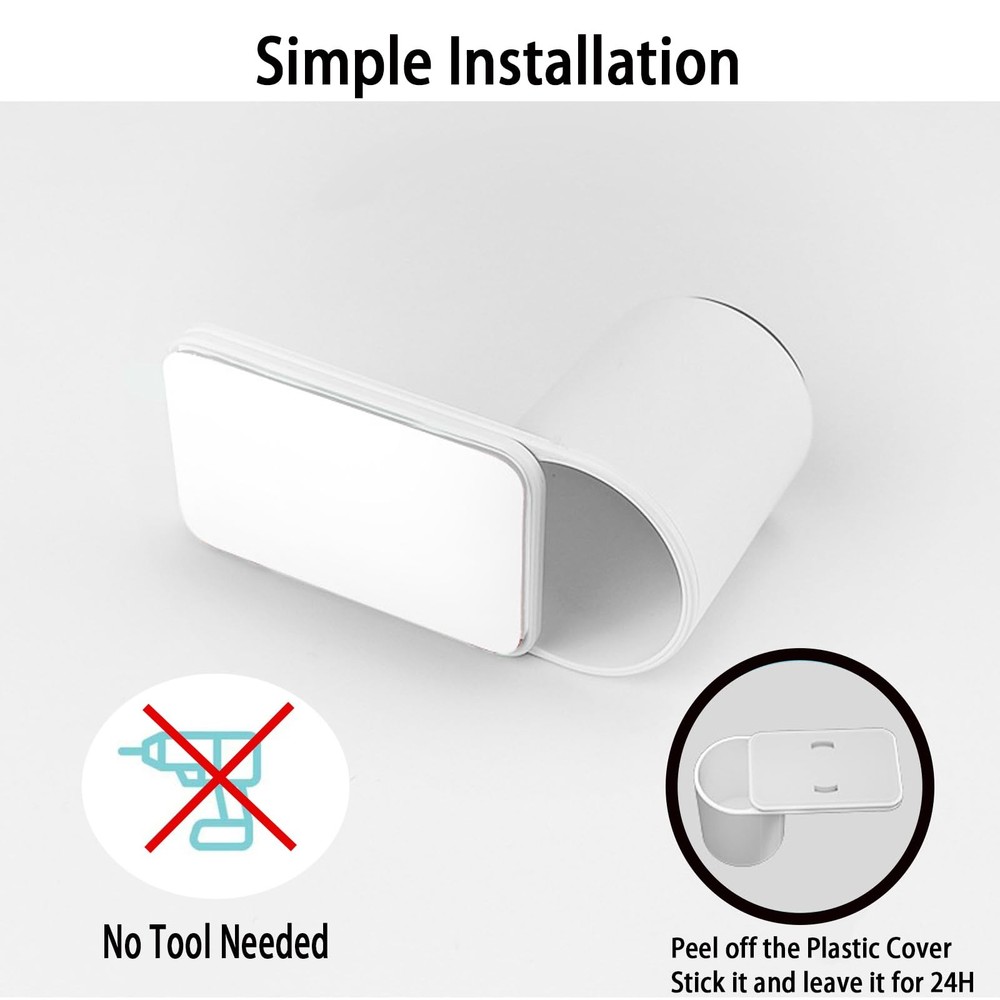 CMINGJ （4 Pack） Adjustable Door Guard Stop, slam 4 Pack, White