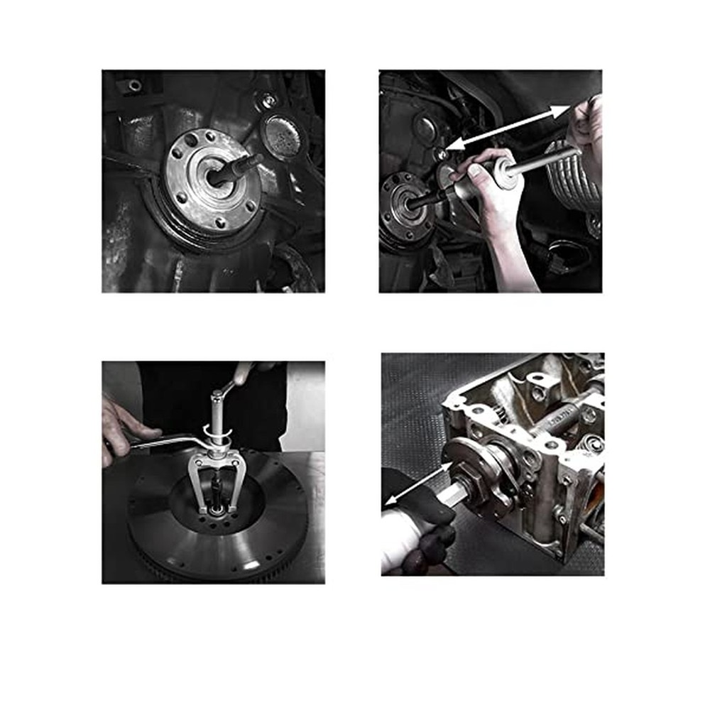 16PCS Blind Hole Pilot Bearing Internal Extractor Puller W/Slide Hammer Remov...