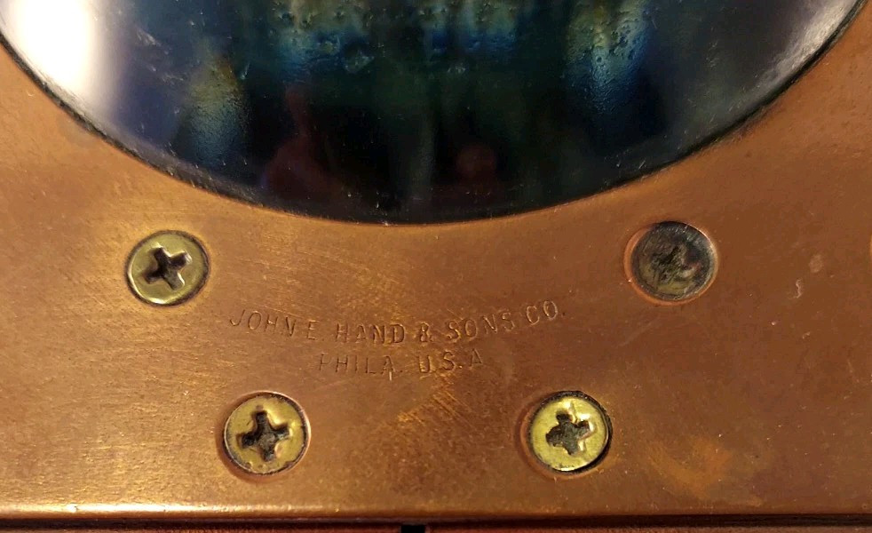 John E. Hand & Sons Co. Copper Ship Compass Model 24721