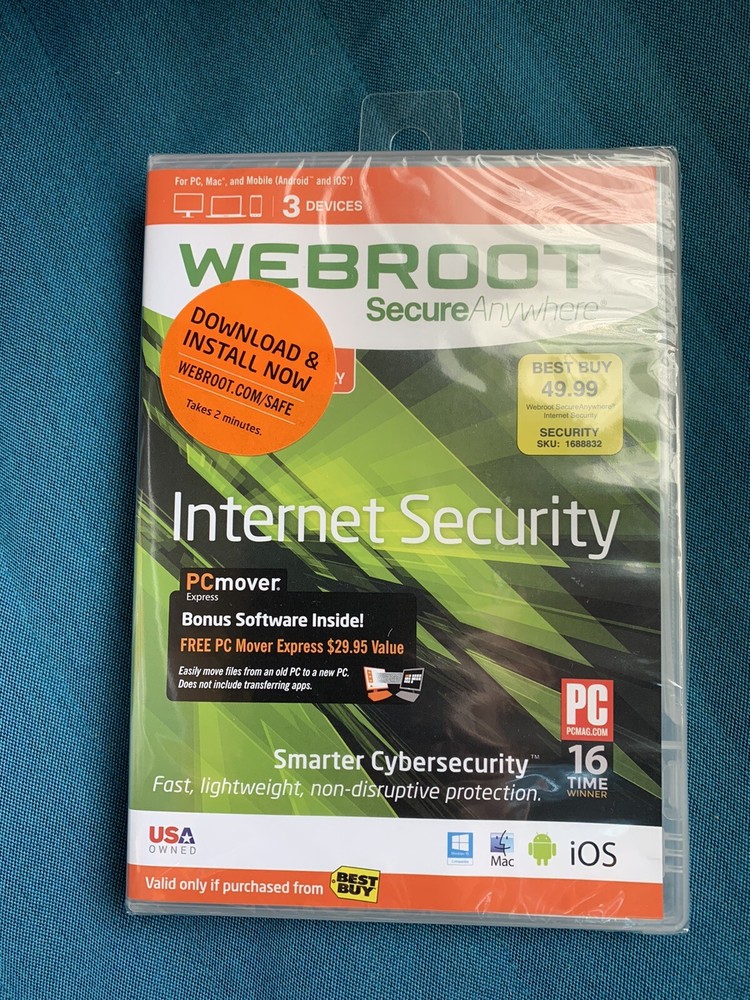 Webroot SecureAnywhere Internet Security - Full Version for Windows & Mac