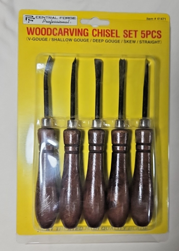 Central Forge Woodcarving Chisel Set 5pcs