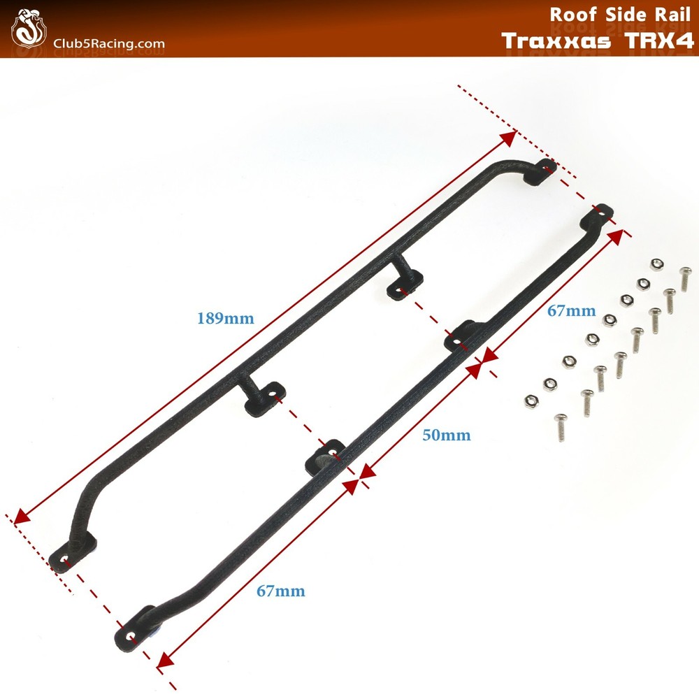 Roof Side Rail for TRX-4 Tactical Unit