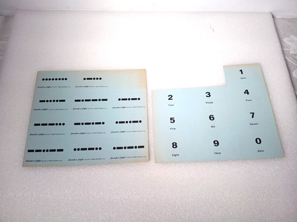 Rider Sight-N-Sound Radio Code Course And Advanced Course 1959