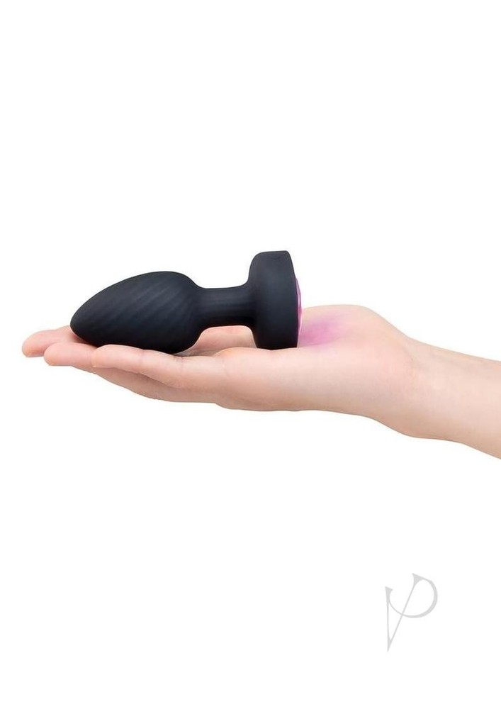Vibrating Butt Plug 3.5 Inch Black B-vibe Wireless Multi Speed Flared Base