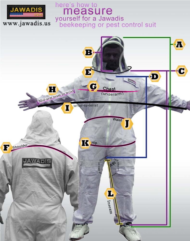 Adult White Bee Suit Medium - Complete Protection, Durable