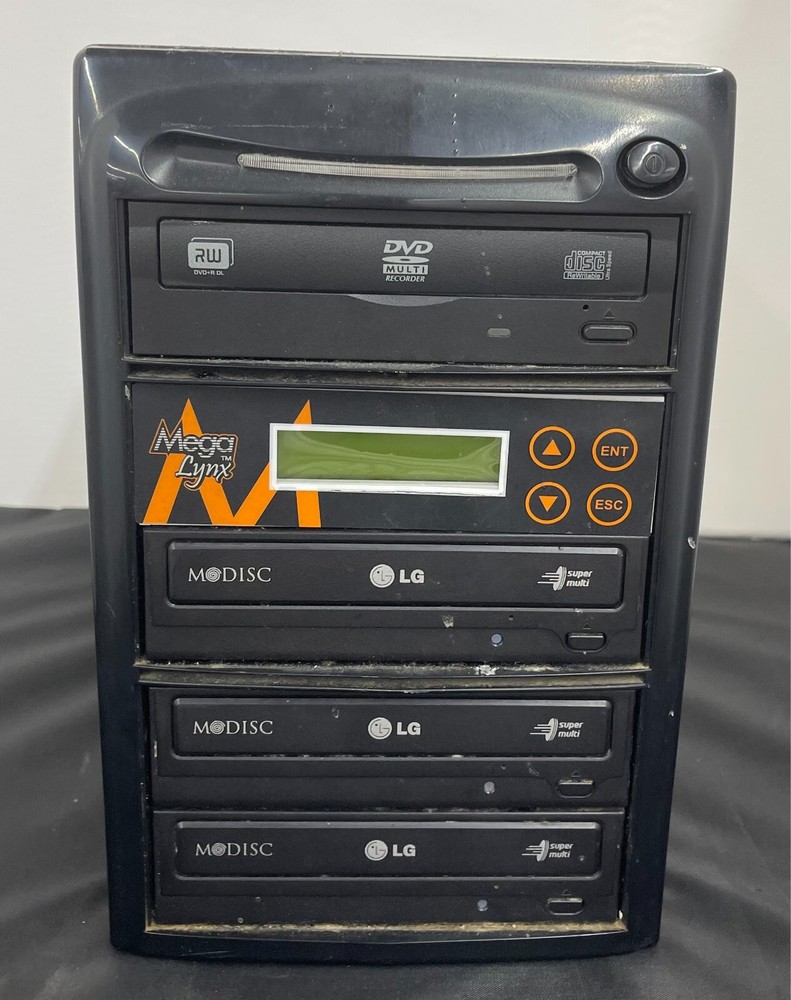 Mega Lynx 1 to 3 Disc Burner CD/DVD Duplicator Duplication Tower