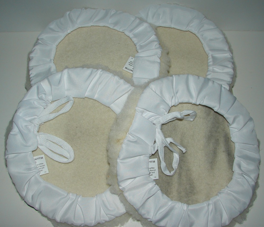 8" Wool Buffing Polishing Pads 4 pcs