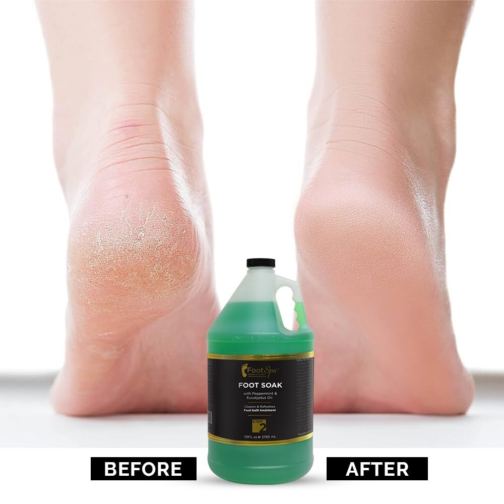 Foot Spa Pedi Spray Antiseptic Mint & Eucalyptus 128oz / 1 GALLON