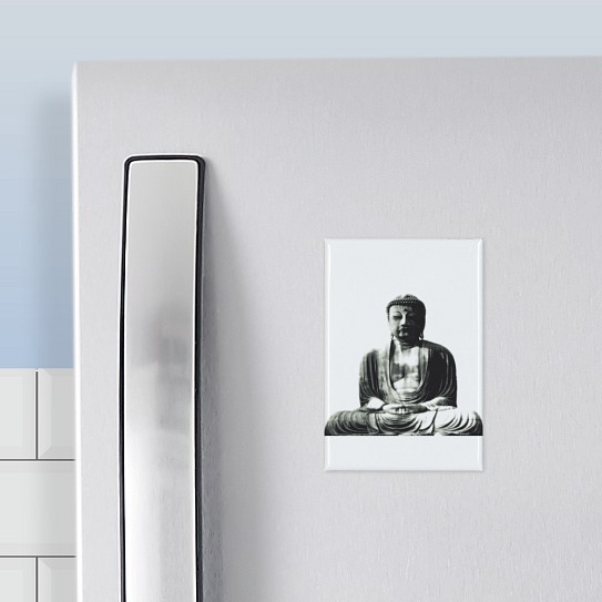 CafePress Retro Buddha Rectangle Magnet, 2"x3" Refrigerator Magnet (157062283)