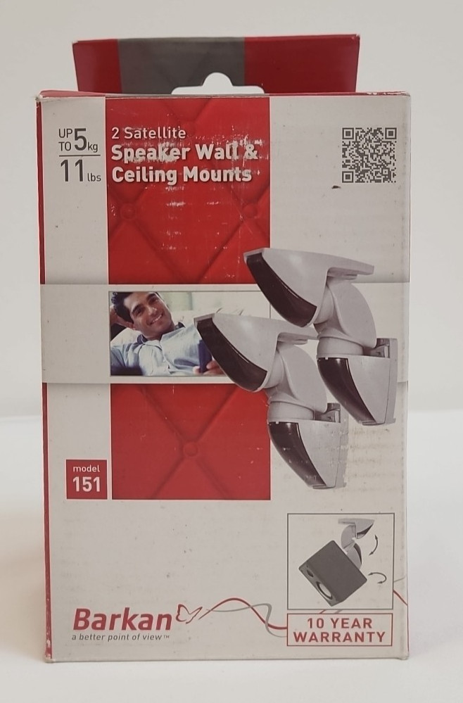 BARKAN Satellite Speaker Wall & Ceiling Mount 11 Lb Capacity