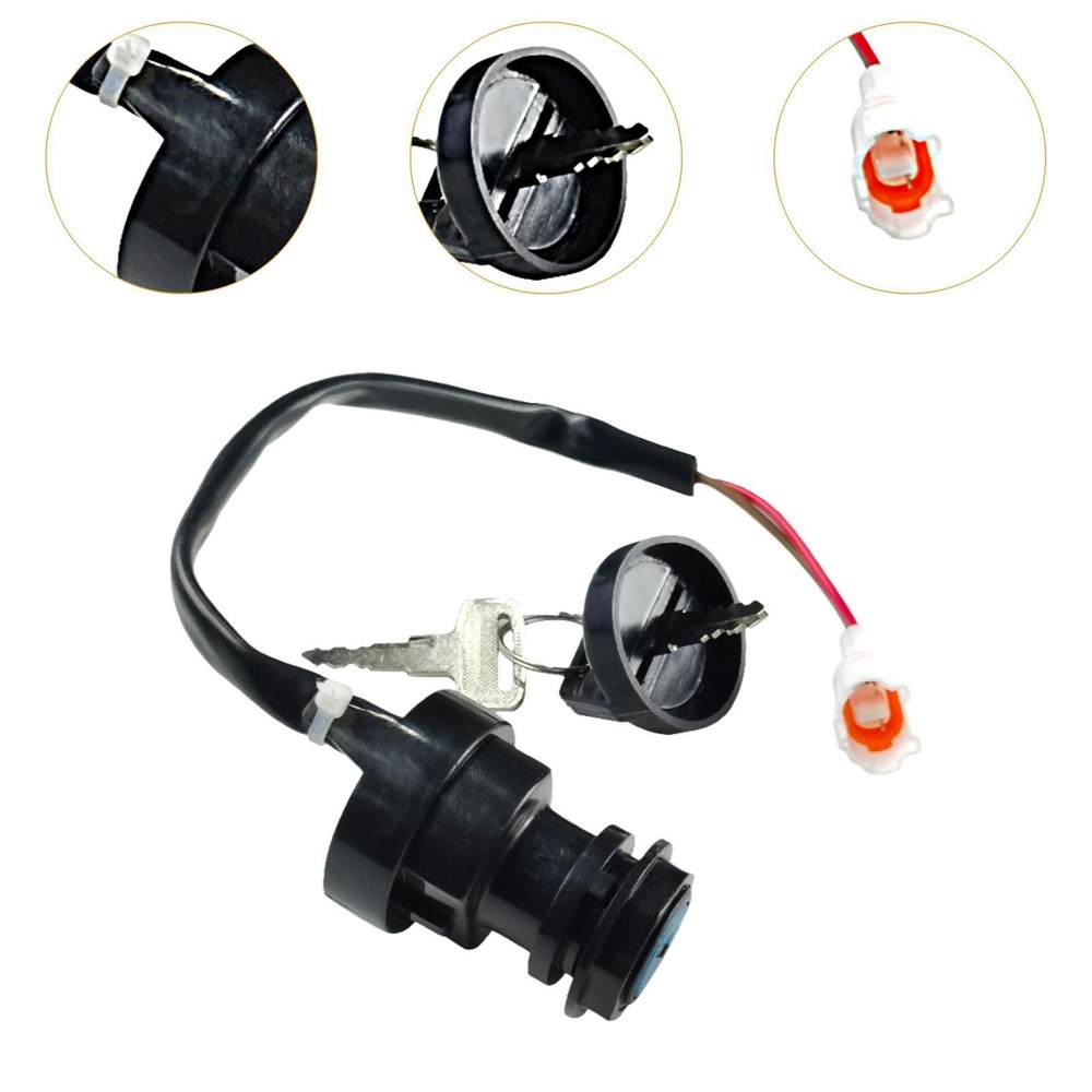 Ignition Starter on Off Switch Generic Ignition Switch with Keys Easy to Install