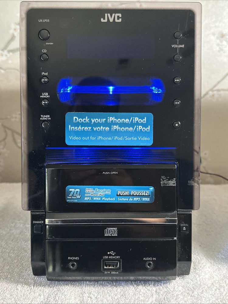 JVC CD/Radio 1-Disc Micro Component System Model NO.CA-UXLP55B