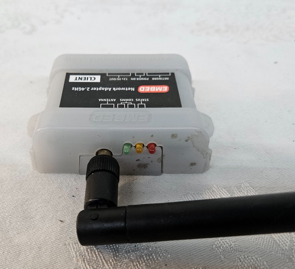 Embed 2.4ghz Network Adapter RAD-002 w Antenna WORKING
