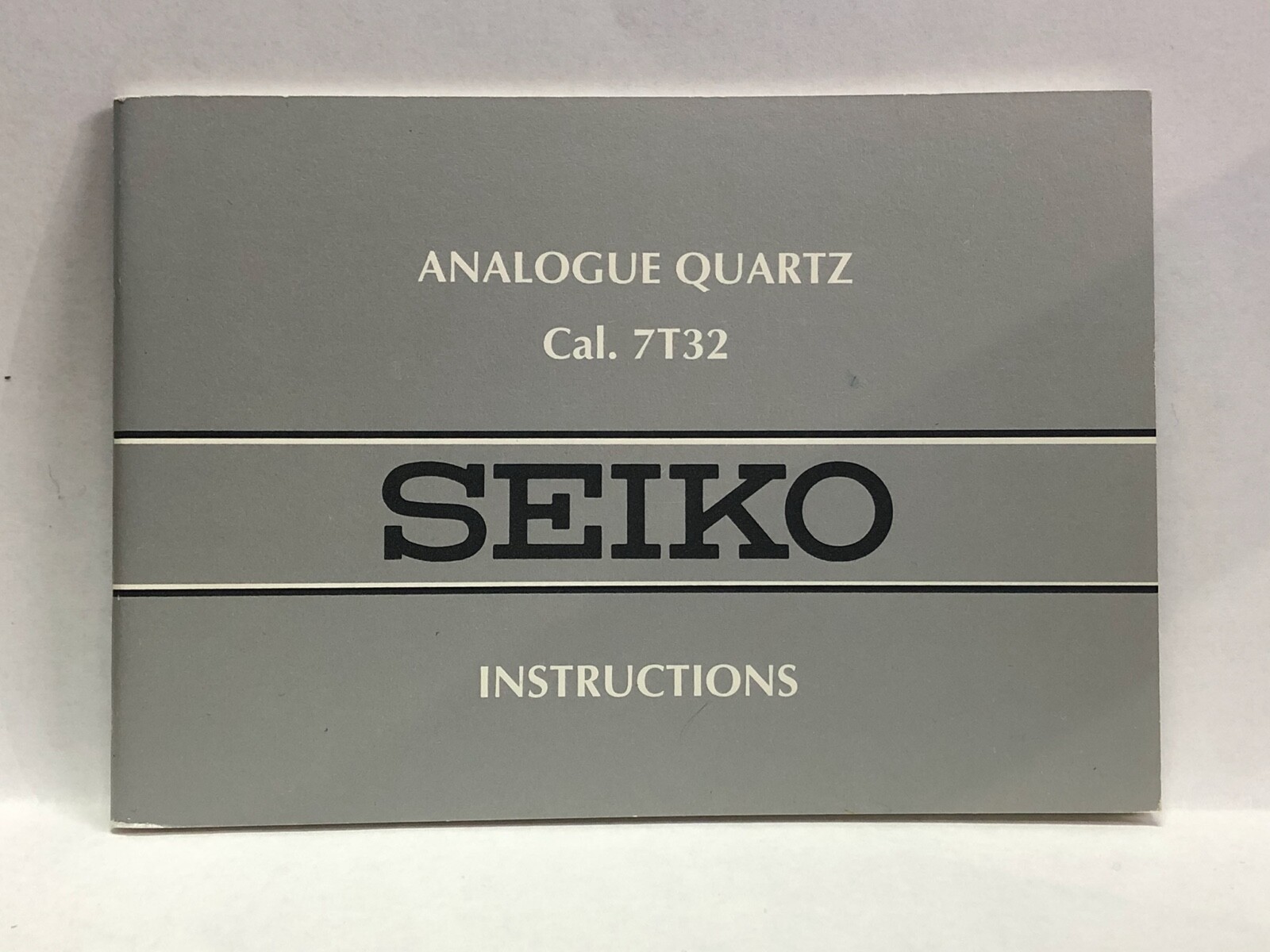 SEIKO Analogue Quartz Original Watch Instructions Manual Booklets Cal.7T32