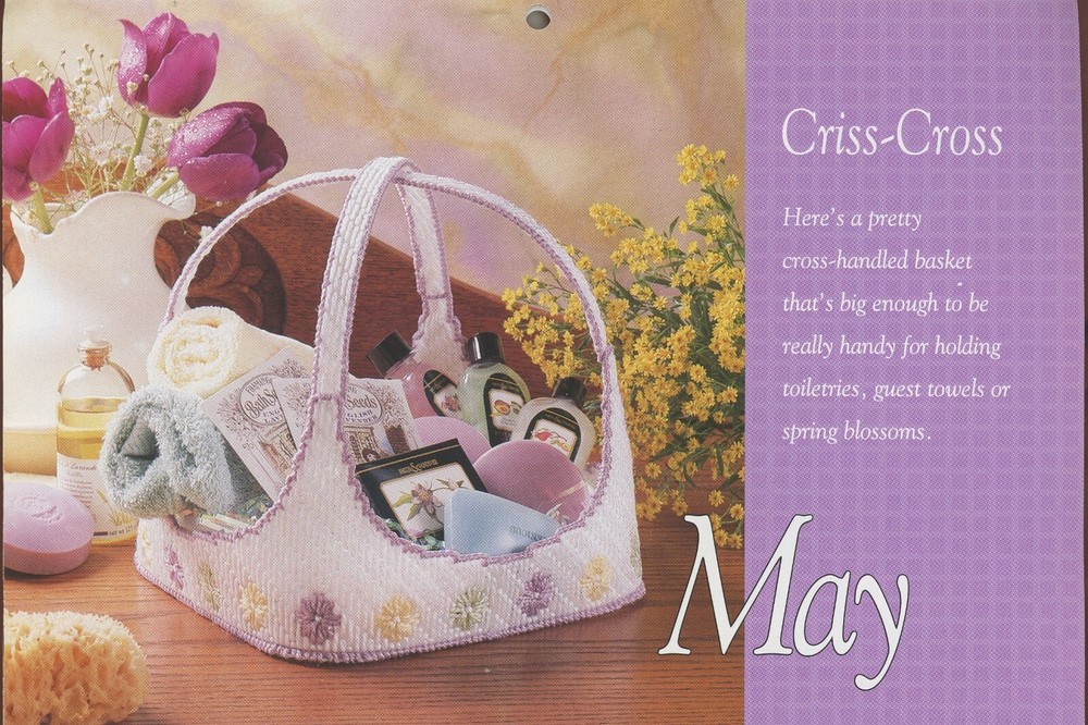 Needlecraft 1992 Calendar 12 Patterns Plastic Canvas Booklet