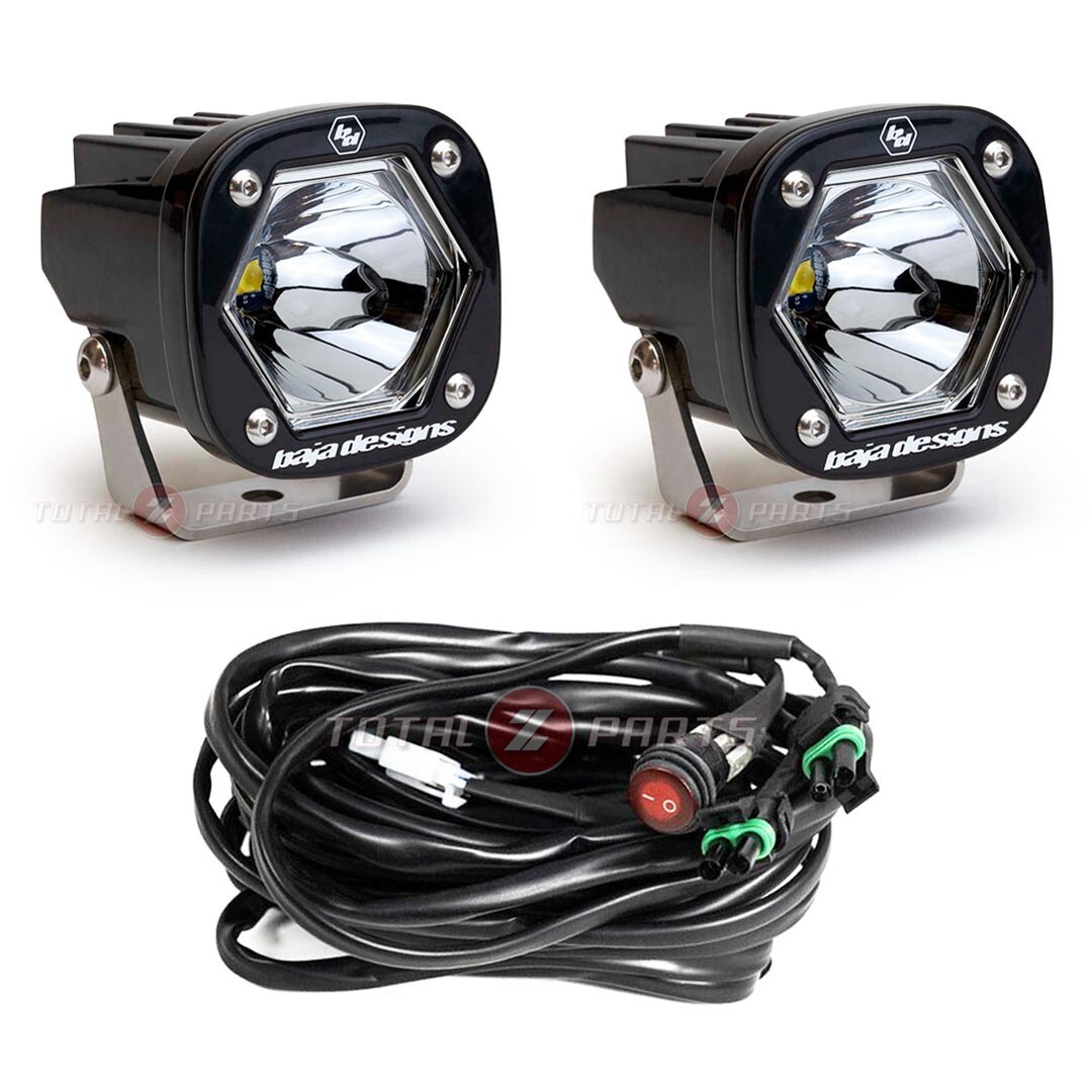 Baja Designs® S1 LED 2-inch Pod Lights Pair (Spot Pattern) w/Wire Harness