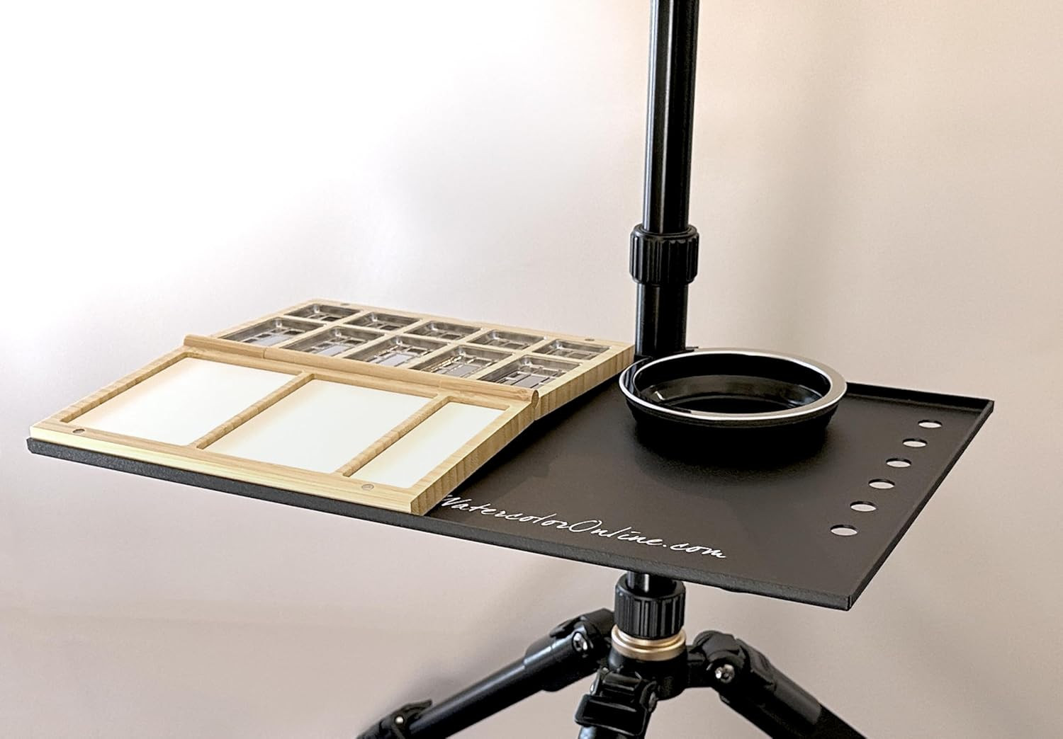 Watercolor Plein Air Art Supply Board Set with Travel Cup & Bulldog Clip, Lightw