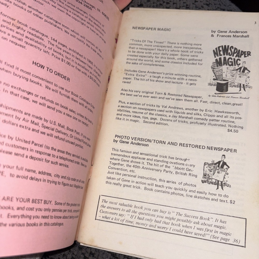 Magic Inc. Book Catalog Chicago Jay Marshall