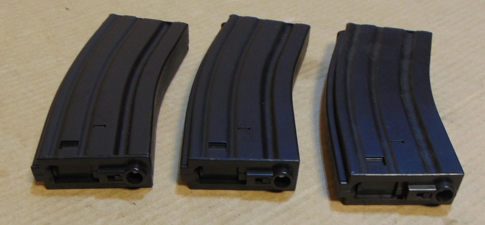 3 Metal Airsoft Magazines