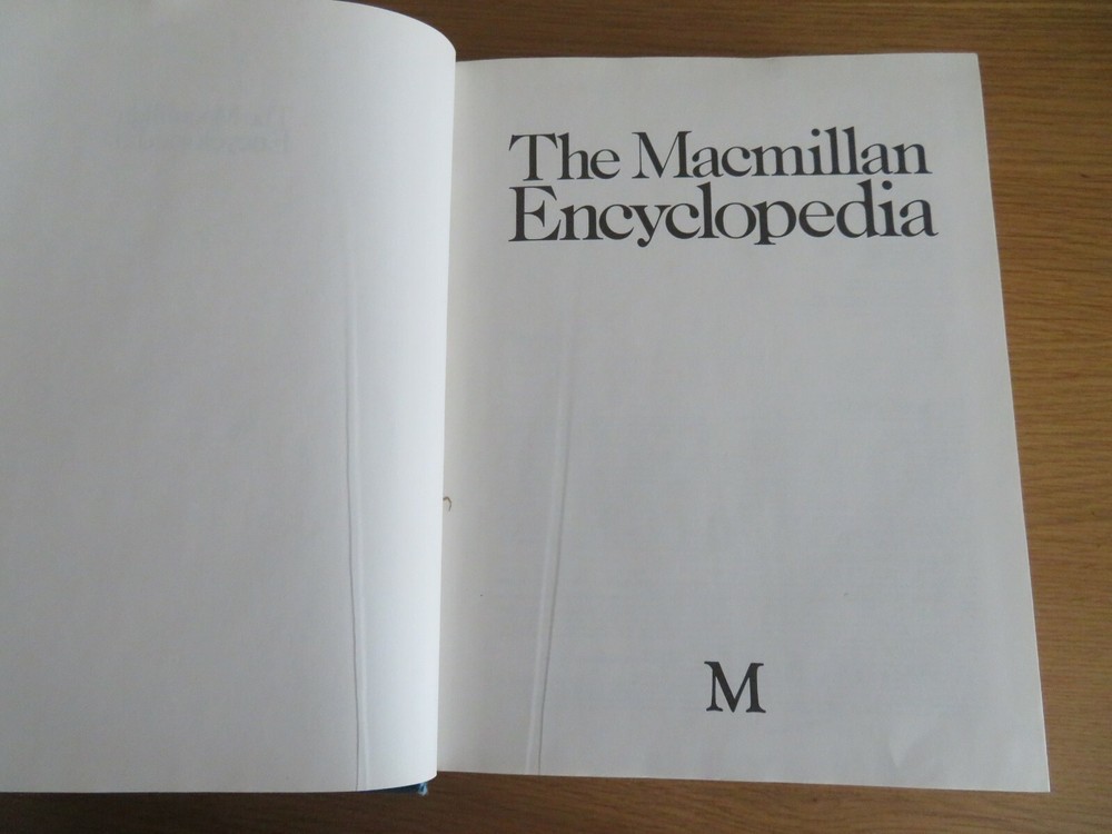 The Macmillan Encyclopedia Hardback 1st 1981