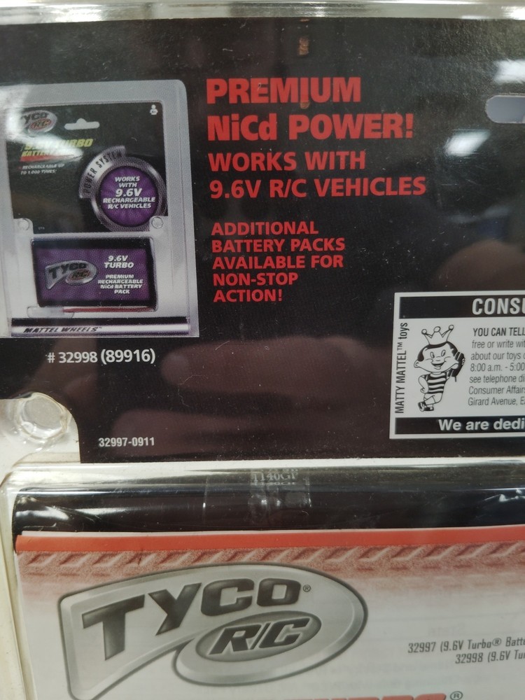 Tyco RC 9.6V Battery Pack And Quick Charger