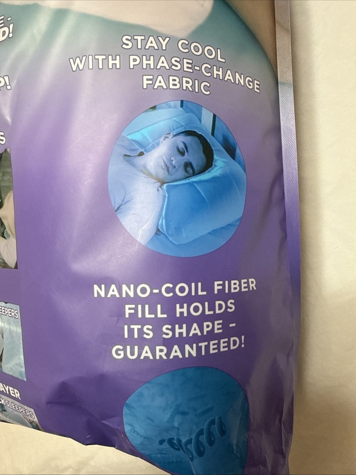 Nuzzle Standard Bed Pillow Stay Cool Customize Sleep Comfort Support New