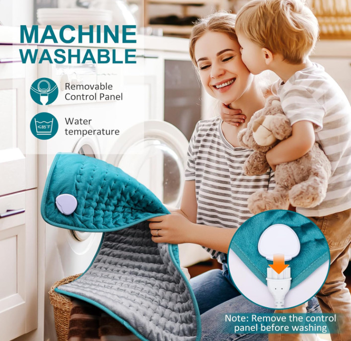 BESIGILA Electric Heating pad for Back/Shoulder/Neck/Leg/Cramps & Arthritis Pain