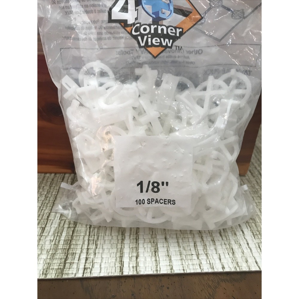 Tavy Two Sided Tile Spacers 1/8 Inch 3mm 100 Count for Tiling Projects