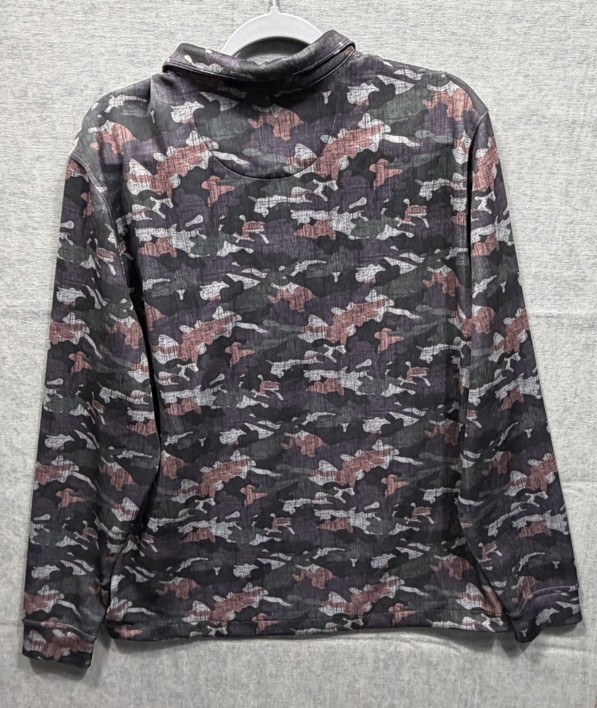 MEN'S GREG NORMAN 1/4 ZIP PULLOVER, SIZE Medium Shadow Camo