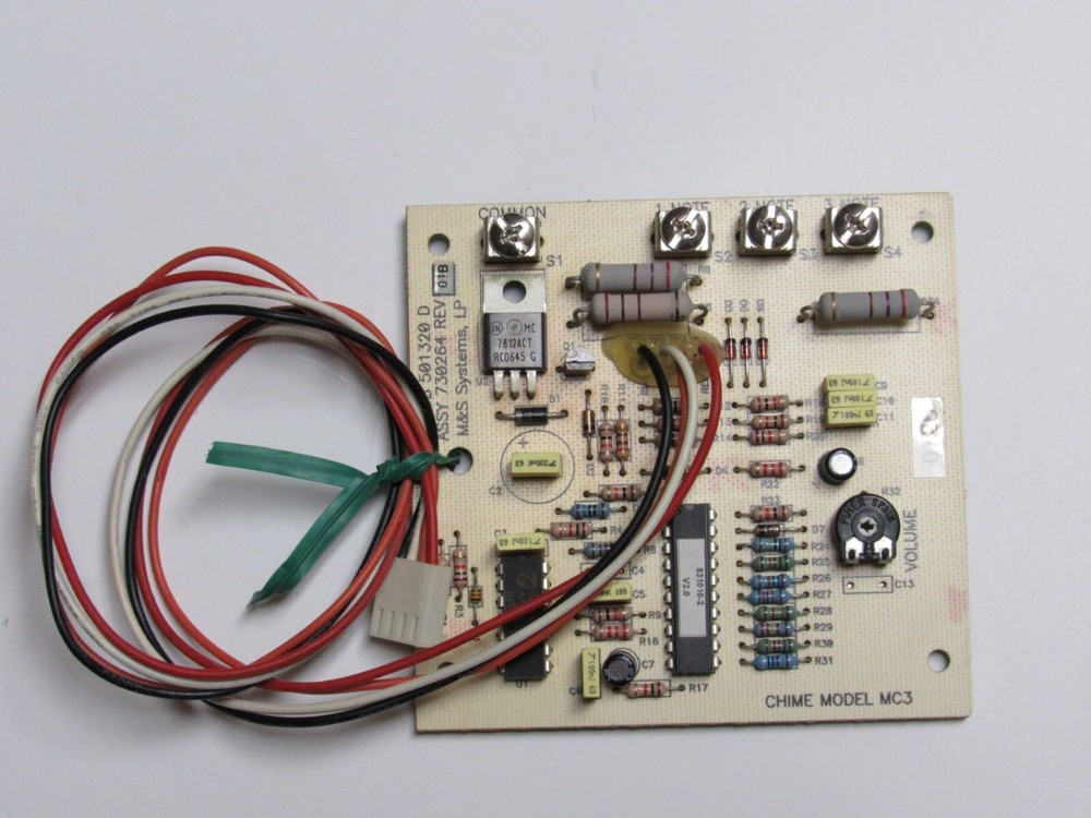 3-Note Chime Module MC3 M&S Intercom MC302, MC350A, MC602, MC702, 902