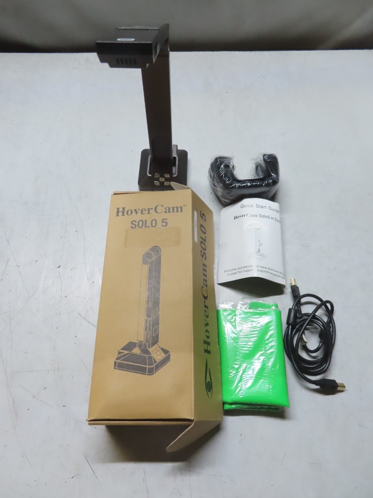 HoverCam SOLO 5 Document Camera 5.0 Mega Pixel Resolution with USB Cable. TESTED