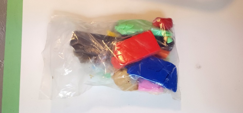Polymer Clay NEW & USED, Assorted Colors, with Storage Container