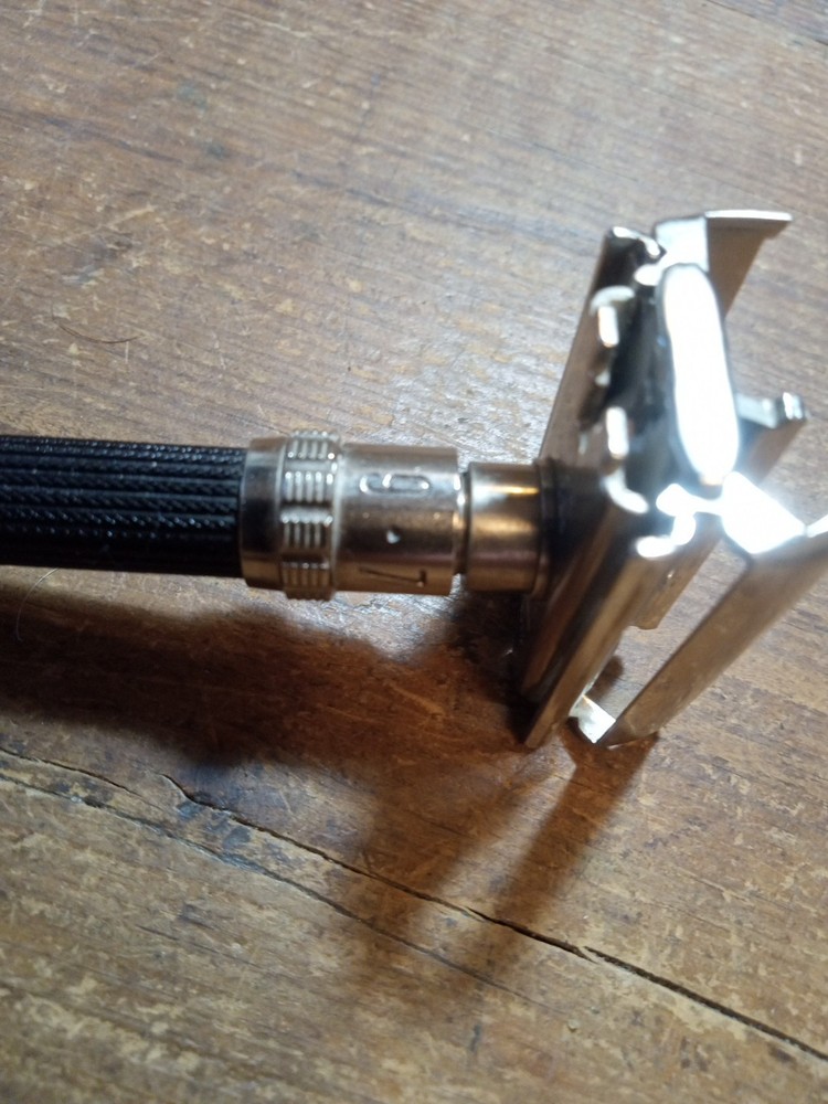 VINTAGE GILLETTE BLACK HANDLE SLIM ADJUSTABLE DATE CODE S-1 GOOD CONDITION 1972
