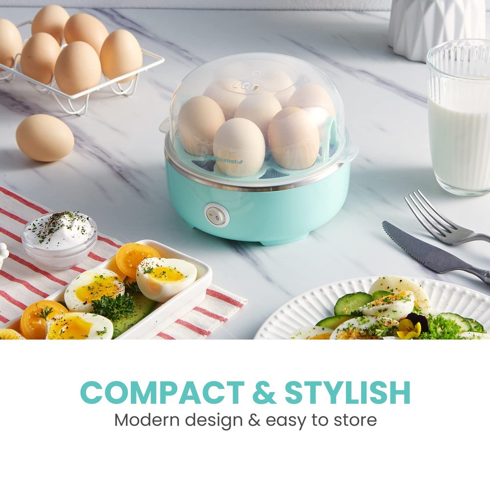 EGC115M Easy Egg Cooker Electric 7Egg Capacity, Soft, Medium, HardBoiled Egg ...