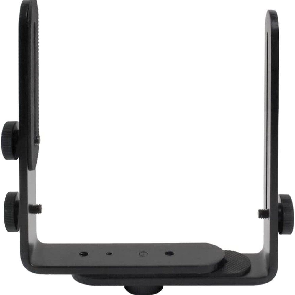 Aluminum Alloy 1/4" Thread Dual L-Shape Camera Flashlight Bracket Mount Holder