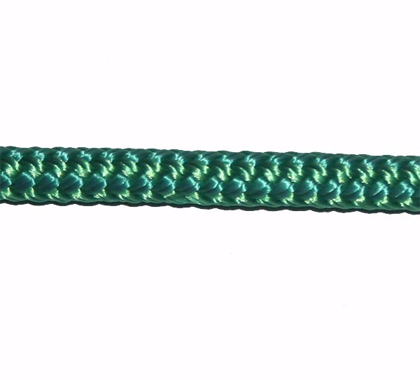 NAUTOS- MRDB026 - 6MM  / 1/4" -DOUBLEBRAID - SOLID GREEN - SELL BY YARD (3')