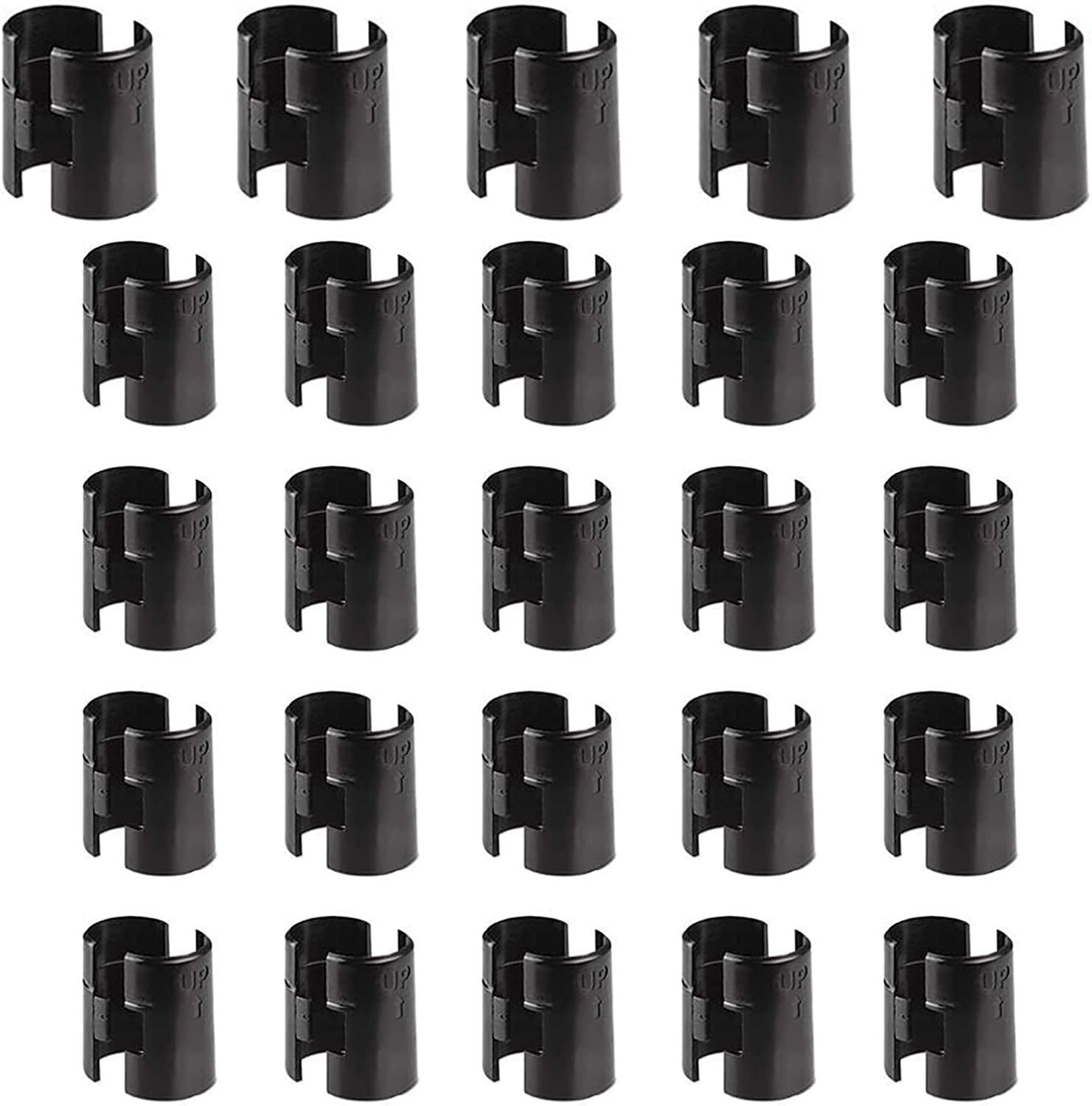 Wire Shelf Clips for 3/4" Post, 25 Pairs 50 Pieces Wire Shelving Shelf Lock Clip