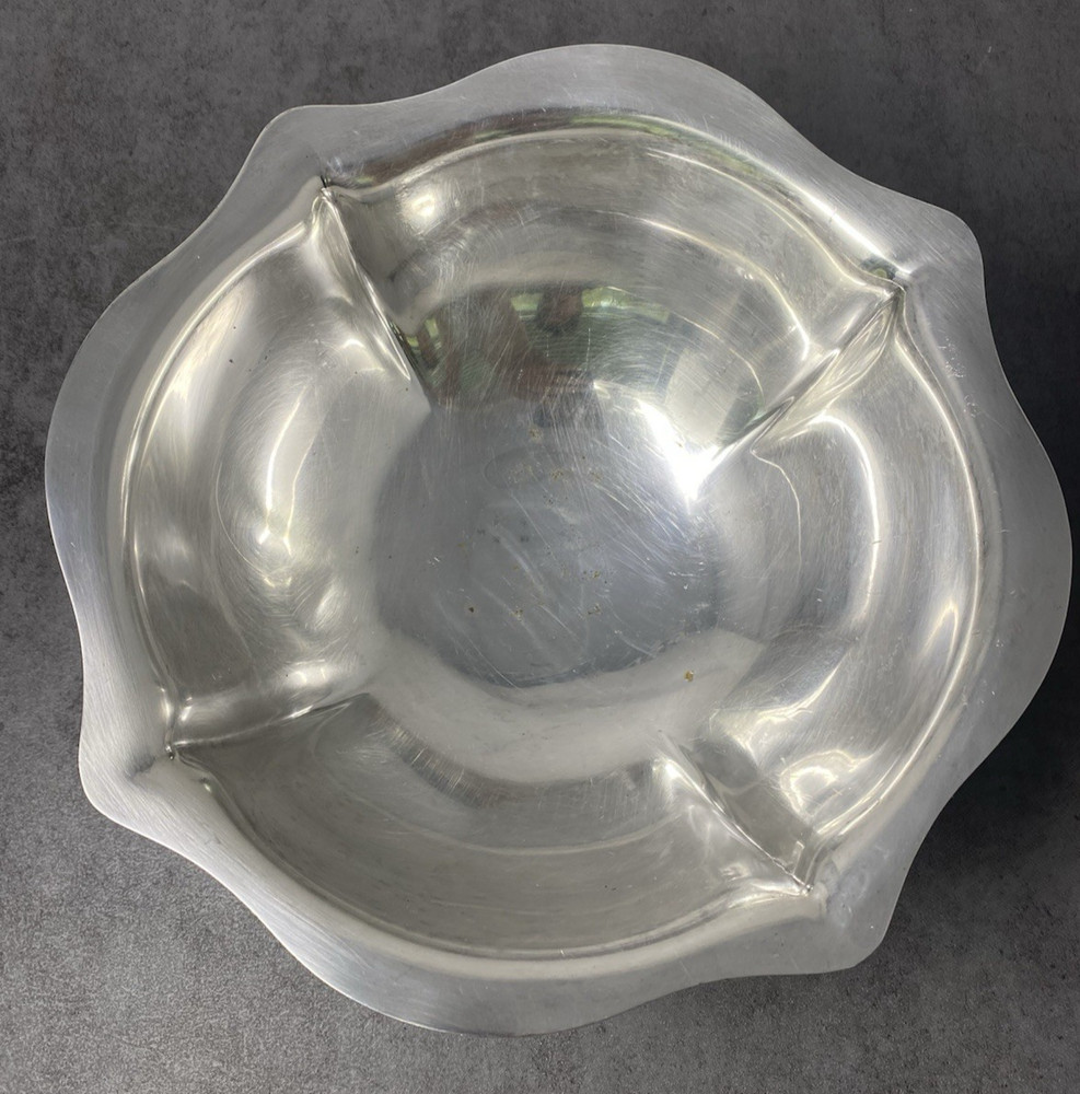 Vintage Reed And Barton Pedestal Bowl Hollowware 1110 Silver Soldered SP 10in