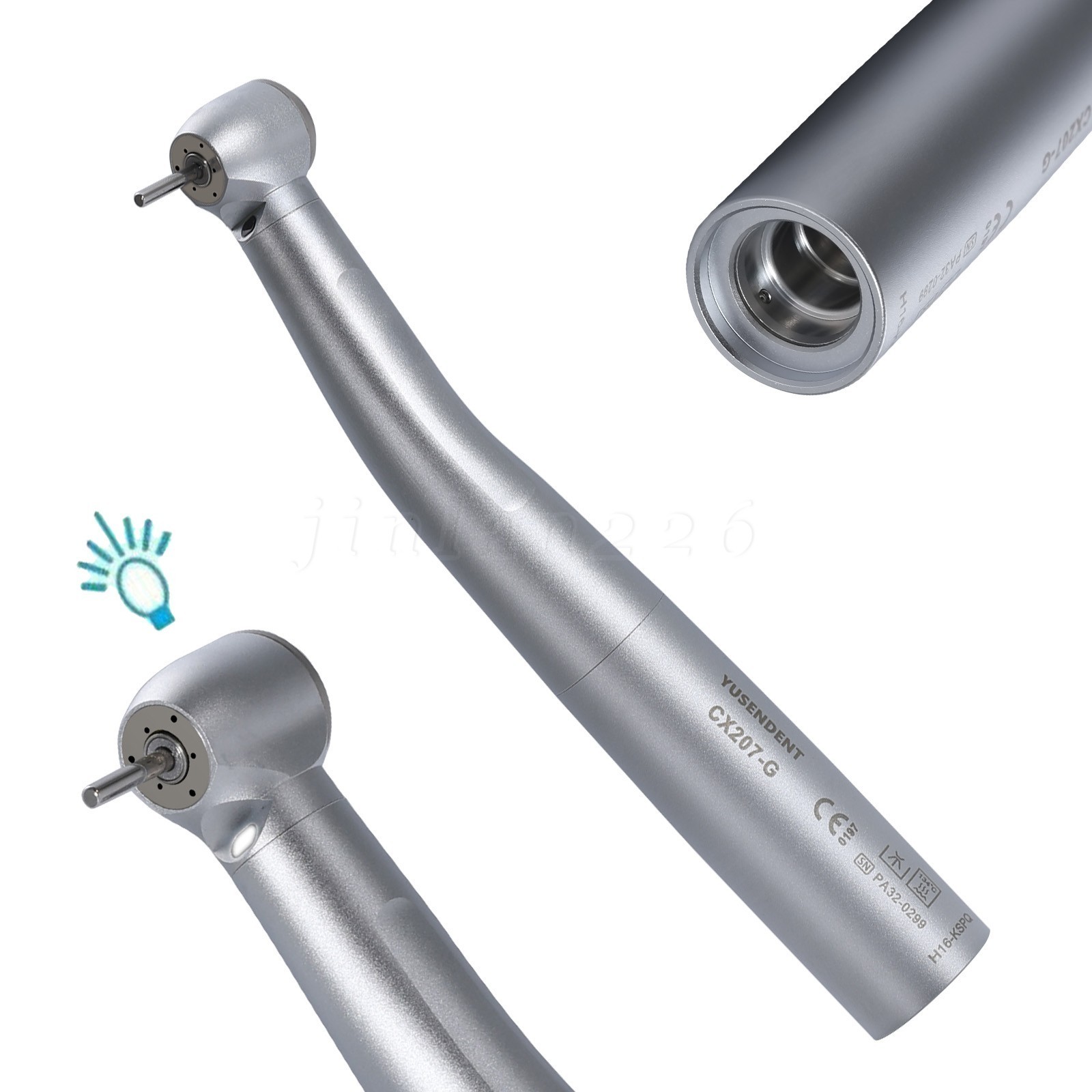 COXO Dental High Speed Handpiece Fiber Optic Turbine KaV MULTIflex LED Coupling