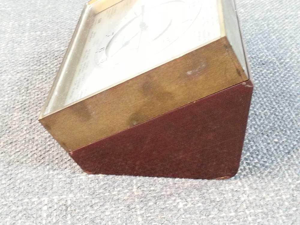 Vtg Elgin West Germany World Time Zone Clock