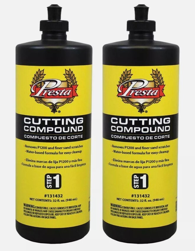 Presta 131432 Cutting Compound 32 oz each (2 Pack)