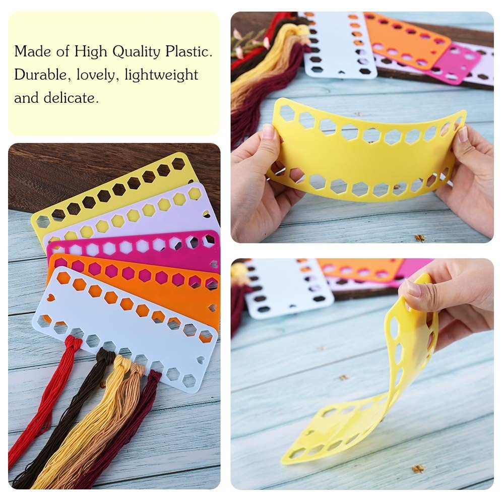 5Pieces Cross Stitch Thread Holder Storage Tool Embroidery Floss Organizer Need