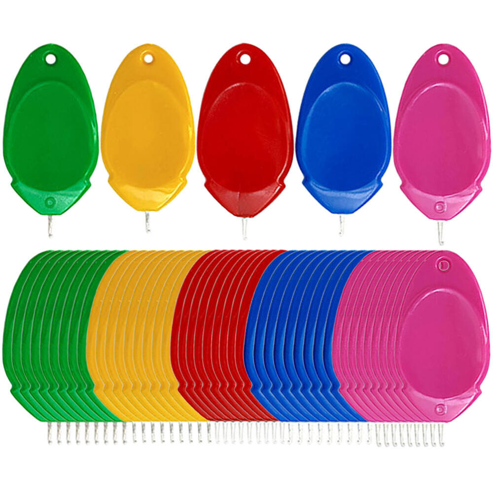 50PCS Thumb Needle Threaders Sewing Machine Threader Needle Threading Tools