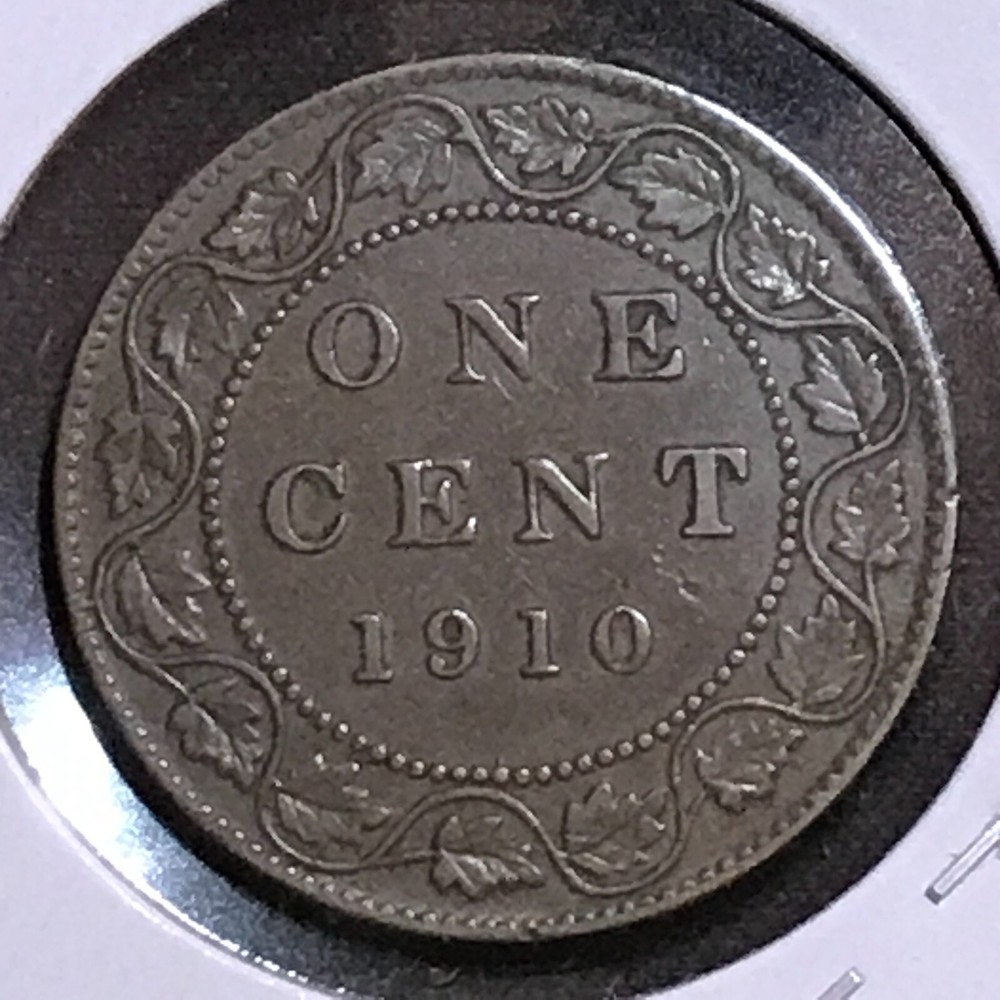 Canada Large Cent KM 8 XF 1910