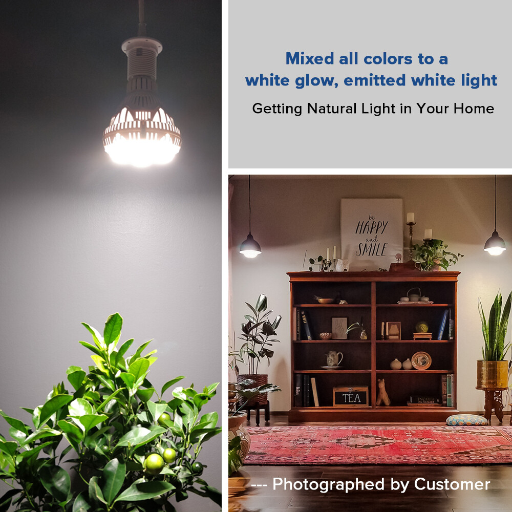 SANSI LED Plant Grow Light Bulb Full Spectrum Indoor Plant Growth Lamp Veg Bloom