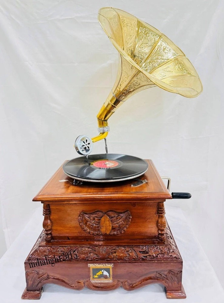 HMV Vintage Gramophone Fully Functional Working Phonograph win-up record player