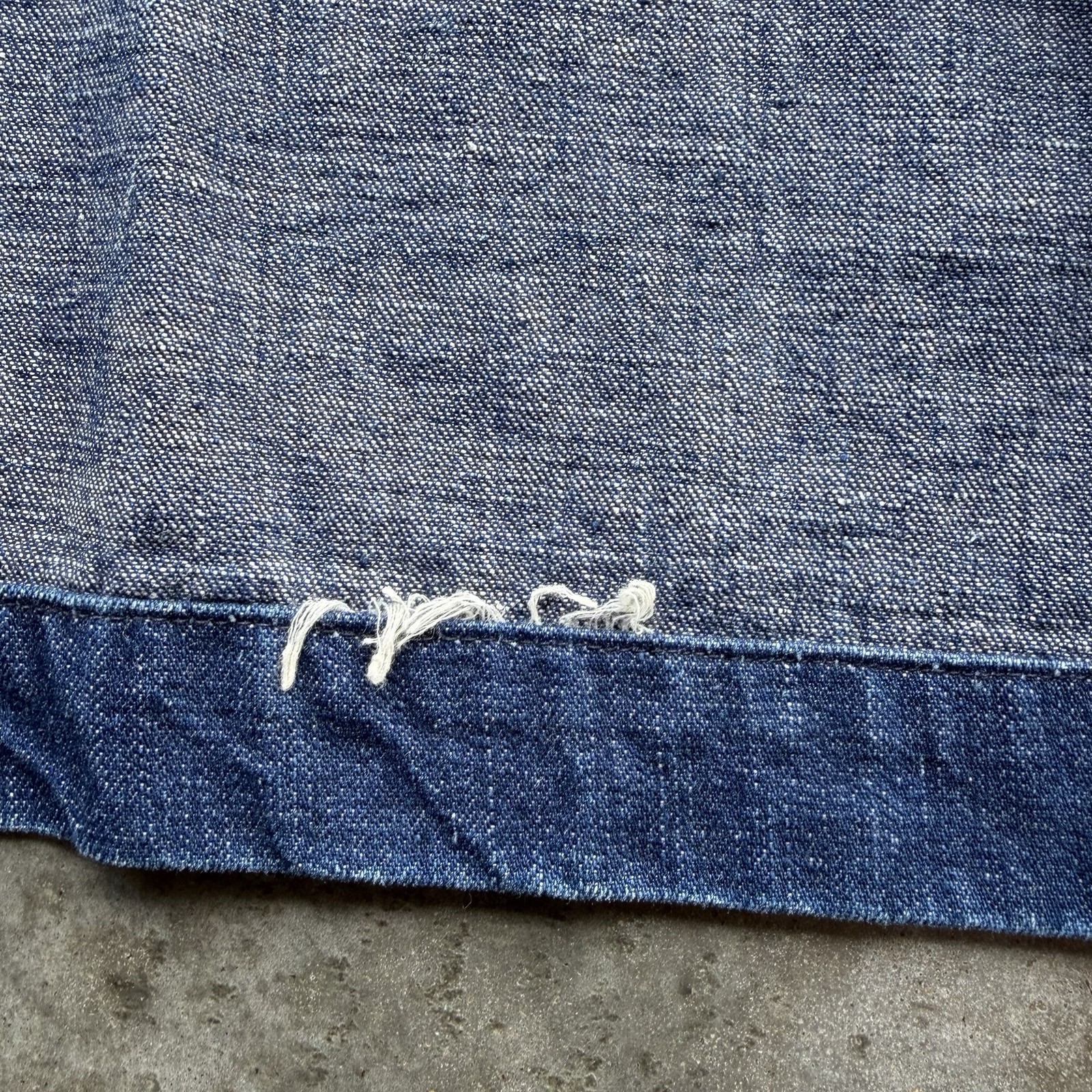 VTG 40s WW2 USN Denim Shawl Collar Jacket