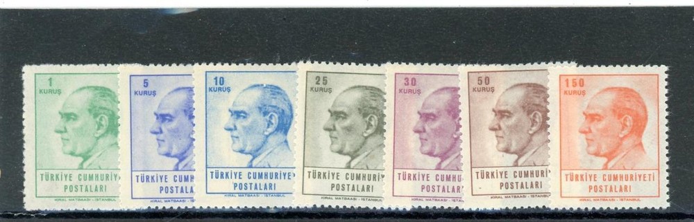 Turkey 1965 Scott# 1650-6 Mint LH